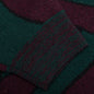 Distorted Waves Knitted Pullover - Pine Green