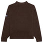 Mirrored Flag Logo Knitted Pullover - Chocolate