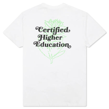 Higher Education Tee - White