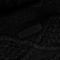 Cable Knit Hoodie - Jet Black
