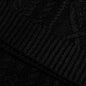 Cable Knit Hoodie - Jet Black