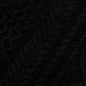 Cable Knit Hoodie - Jet Black