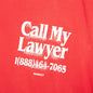 Call My Lawyer 3D T-Shirt - Candy Red