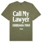 Call My Lawyer T-Shirt - Kelp