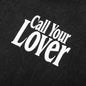 Call My Lover Hoodie - Washed Black