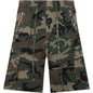 Camo Pleated Cargo Shorts - Camo