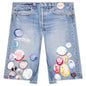 Campaign Triple-Wide Long Denim Short - Indigo
