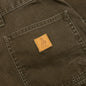 Canvas Double Knee Work Pant - Washed Moss Green