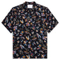 Car Race Tropical Print Shirt - Black/Tropical