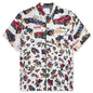 Car Race Tropical Print Shirt - Ivory