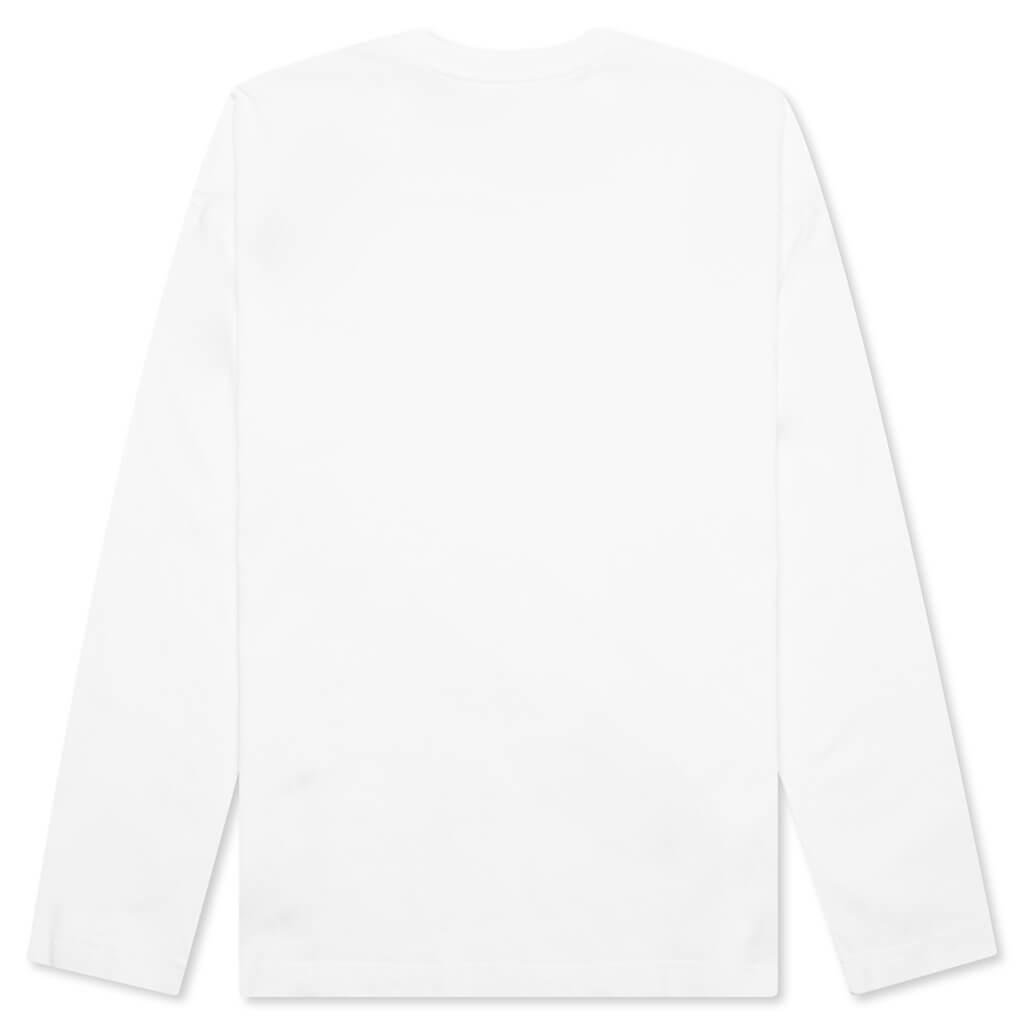Link Script L/S T-Shirt - White/Black