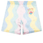 Casa Shell Wave Silk Shorts w/ Drawstrings - Multi