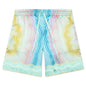 Masao San Silk Shorts w/ Drawstrings - Multi