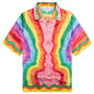 Mind Vibrations Silk Satin Shirt - Multi