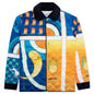 Paysage Quilted Poly Satin Shirt - Multi
