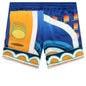 Paysage Silk Satin Shorts - Multi