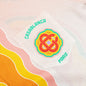 Rainbow Monogram Printed Silk Shirt - White