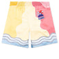 Soleil Levant Silk Shorts w/Drawstrings - Multi