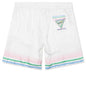 Tennis Club Icon Silk Shorts w/ Drawstrings - Multi