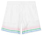 Tennis Club Icon Silk Shorts w/ Drawstrings - Multi
