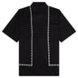 Chain Button Up Shirt - Black