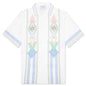 Chainstitch Embroidered Graphic Linen Shirt - Le Fil De La Musique