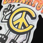 Chinatown Peace Guy Flame Arc T-Shirt - Black