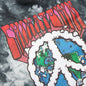 Chinatown Peace Earth Clouds Tie-Dye Sweatshorts - Black