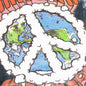 Chinatown Peace Earth Logo Hoodie - Black Tie-Dye
