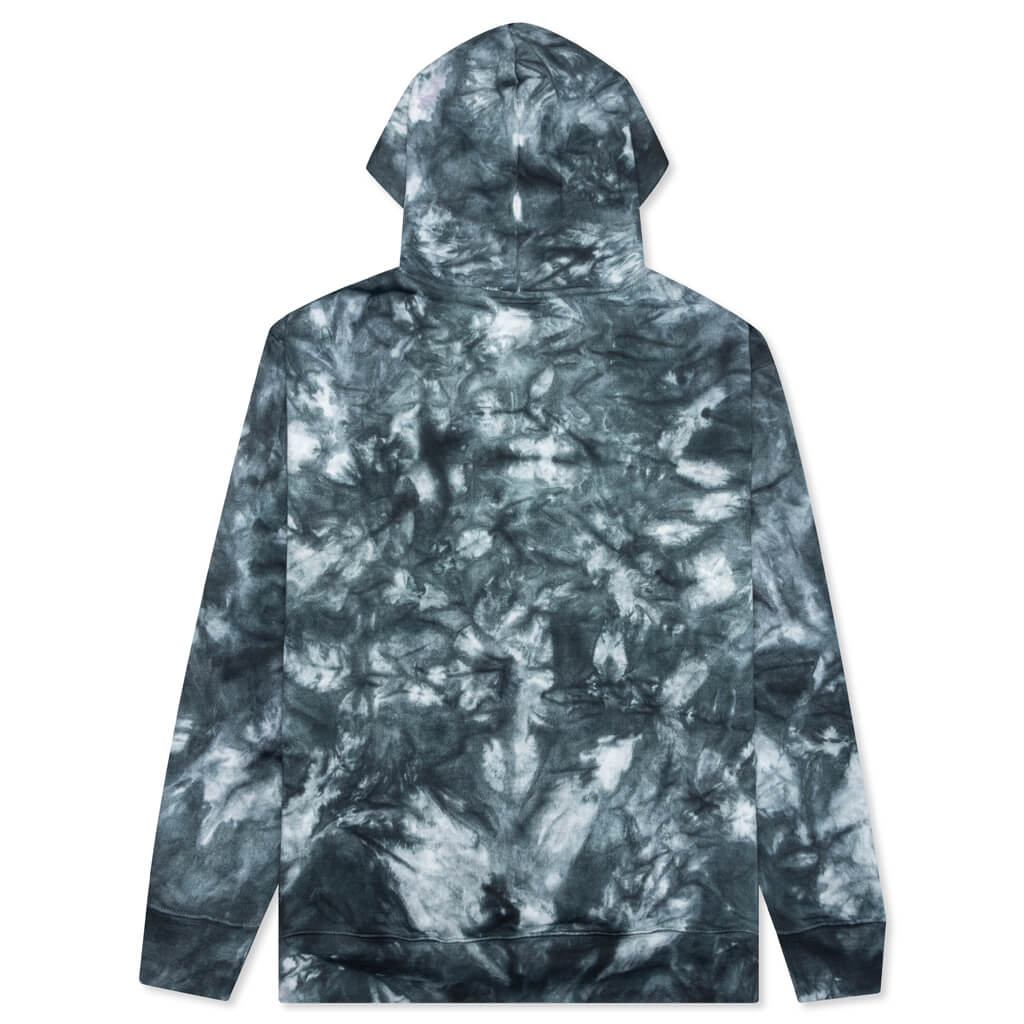 Chinatown Peace Earth Logo Hoodie - Black Tie-Dye