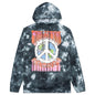 Chinatown Peace Earth Logo Hoodie - Black Tie-Dye
