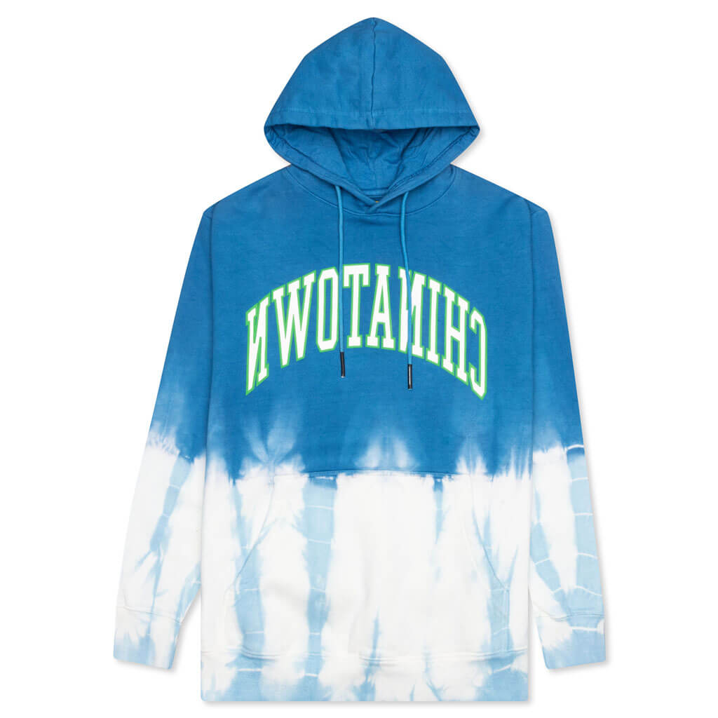 Chinatown Reverse Arc Tie-Dye Hoodie - Tie-Dye Blue