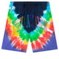 Chinatown Rhinestone Arc RGY Tie Dye Shorts - Tie Dye