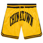 Chinatown Smiley Basketball Shorts - Yellow