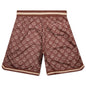 Chinatown Smiley Cabana Basketball Shorts - Brown