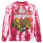 Chinatown Smiley Champions 3 Rings Tie-Dye Crewneck - Red