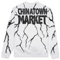 Chinatown Smiley Dry Wall Breaker Crewneck - Ash Grey