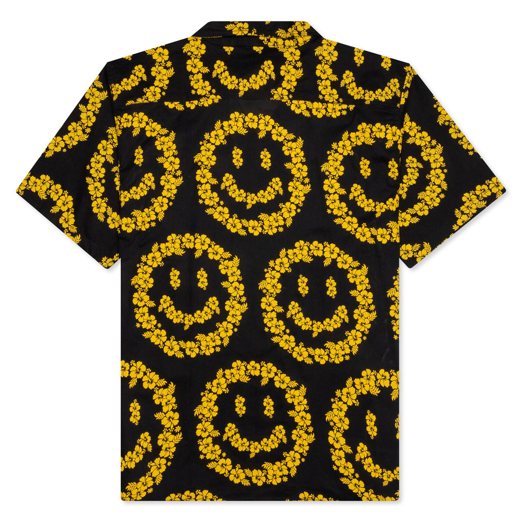 Chinatown Smiley Floral Shirt - Black