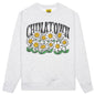 Chinatown Smiley Flower Power Crewneck - Ash Grey