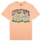Chinatown Smiley Flower Power Tee - Peach