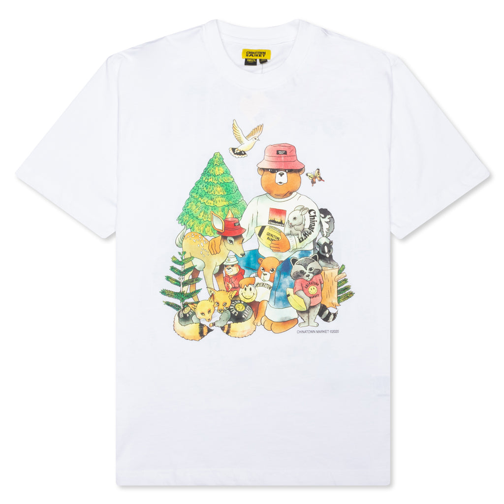 Chinatown Smiley Friends Tee - White