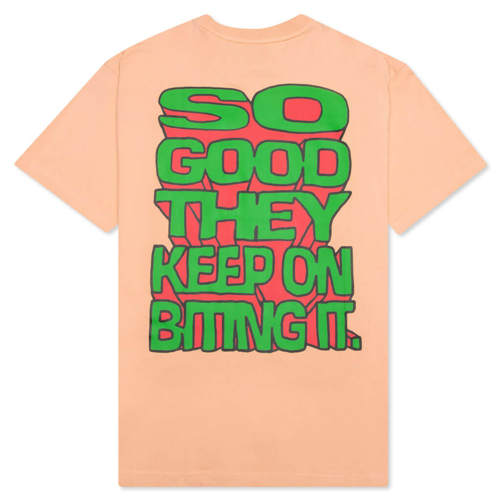 Chinatown Smiley Local Produce Apple Tee - Peach