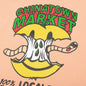 Chinatown Smiley Local Produce Apple Tee - Peach