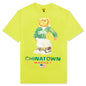Chinatown Smiley Sketch Basketball Bear Tee - Yellow