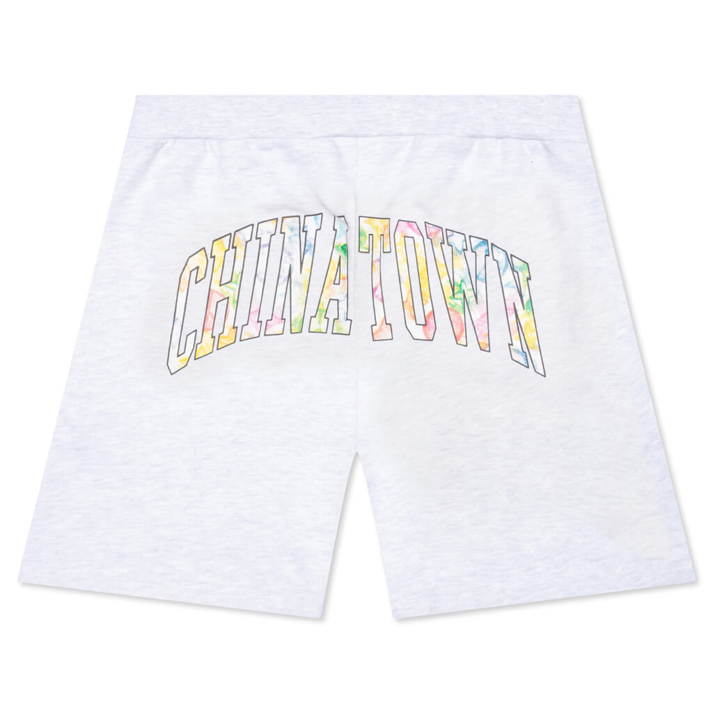 Chinatown Watercolor Arc Sweatshorts - Ash Gray