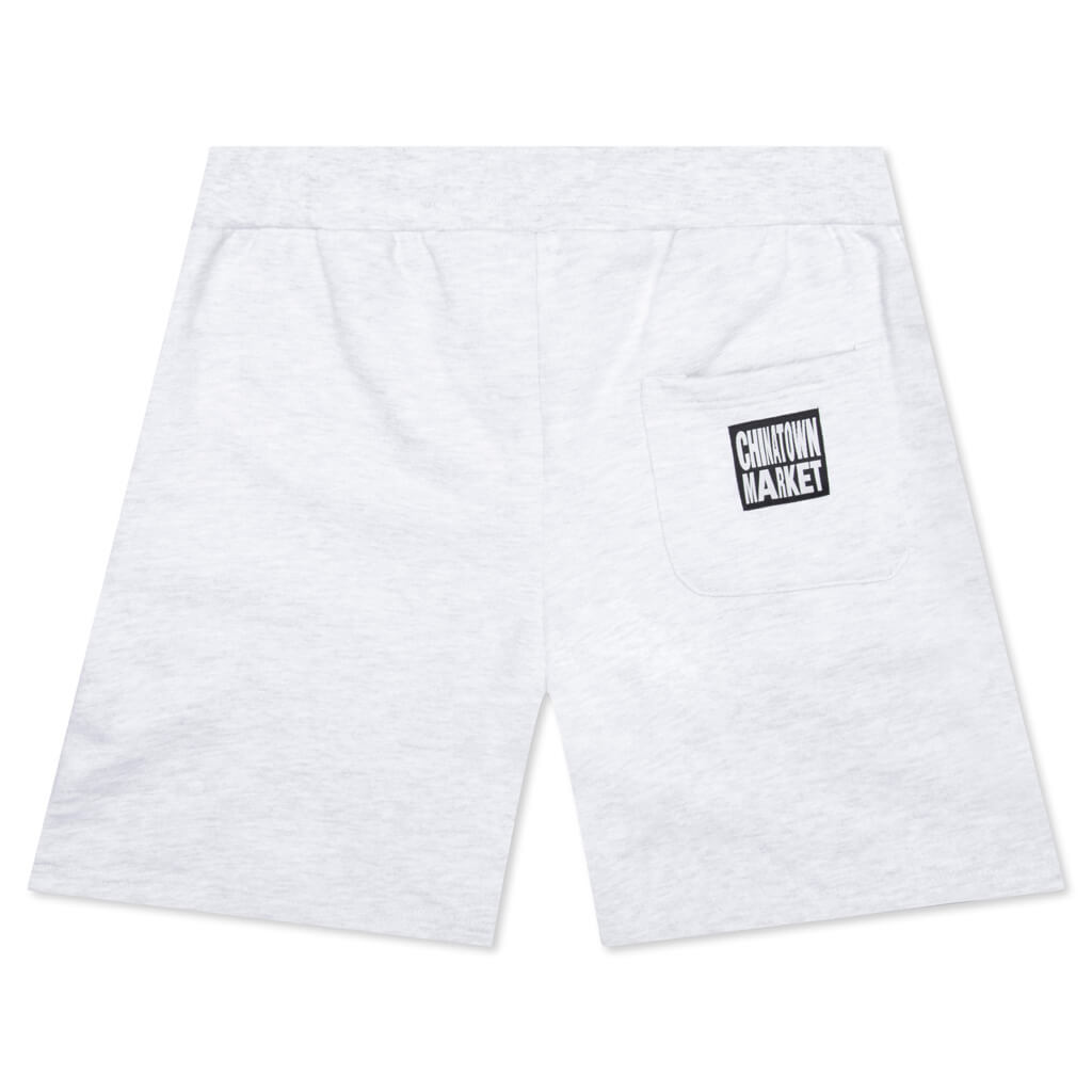 Chinatown Watercolor Arc Sweatshorts - Ash Gray