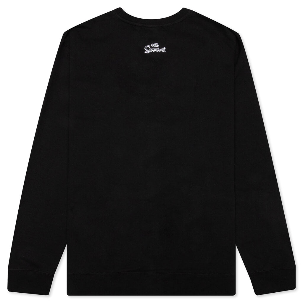 Chinatown x The Simpsons Air Bart Crewneck Sweatshirt - Black