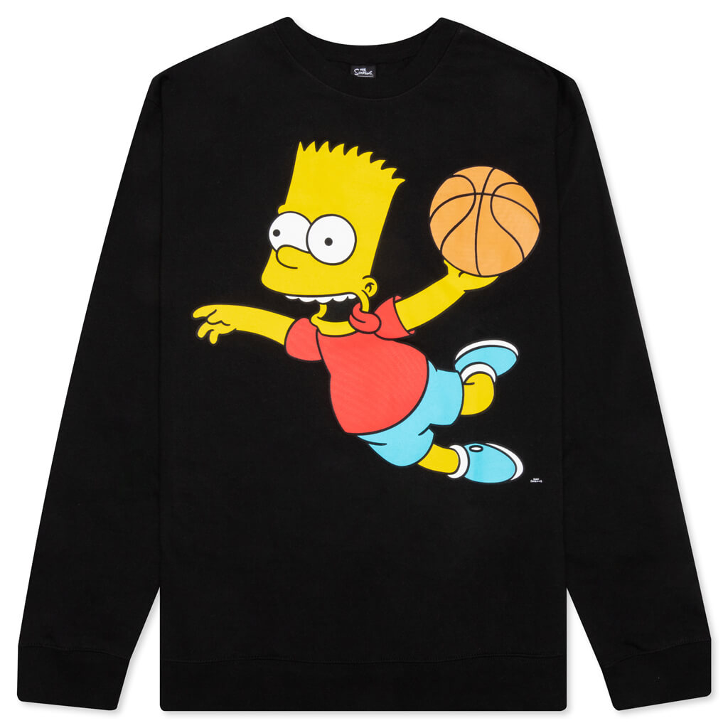 Chinatown x The Simpsons Air Bart Crewneck Sweatshirt - Black