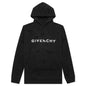 Fleece Hoodie Destroyed Effect - Faded Black