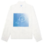 Cloud Smile LS Button Up Shirt - White